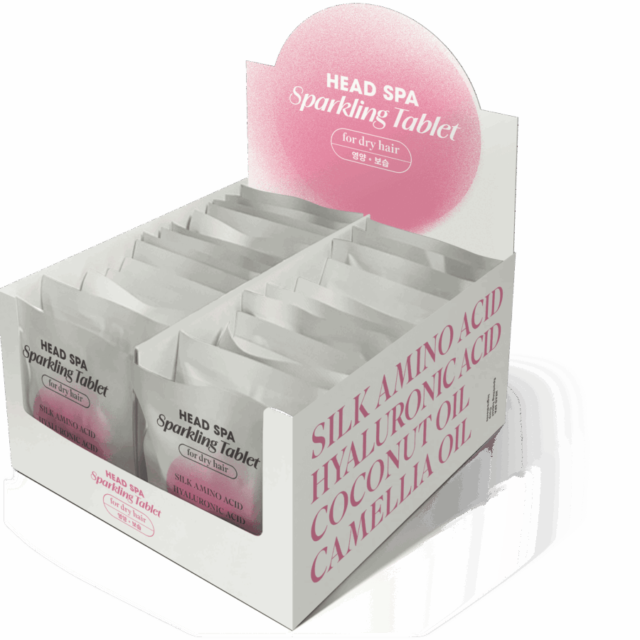 Tabletki oczyszczające do skóry suchej - Sparkling Tablet Dry Hair - 1 opak. 60szt.