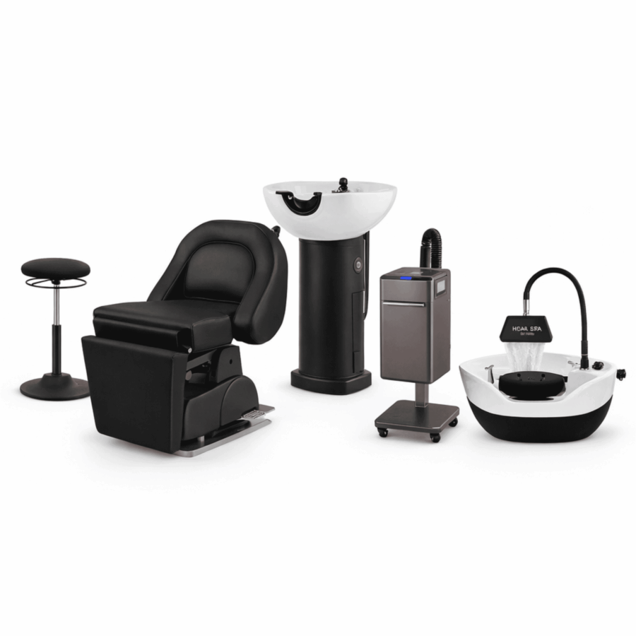 Zestaw Head Spa Premium – fotel fryzjerski + myjnia + sauna