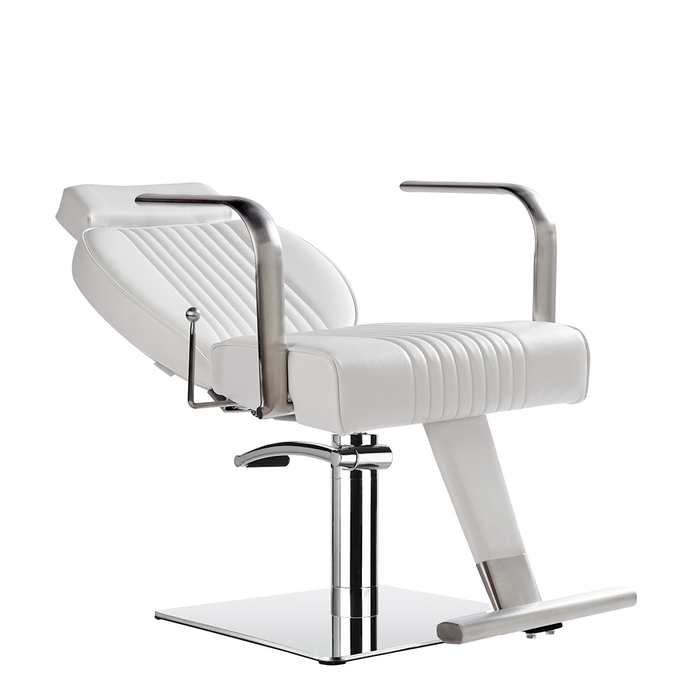 Lara Reclining Salon Chair White - obrazek 3