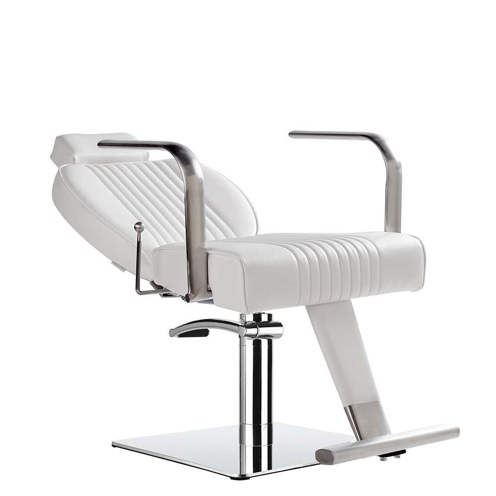 Lara Reclining Salon Chair White - obrazek 2