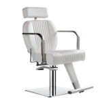 Lara reclining hairdressing chair – White