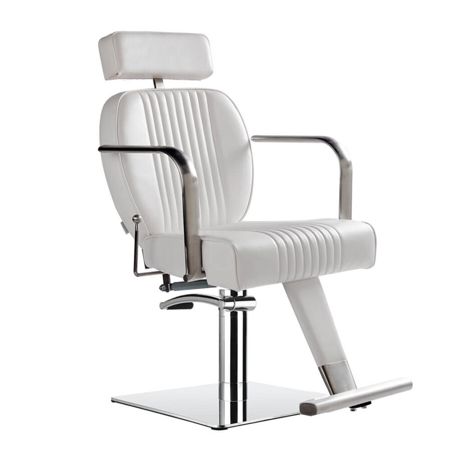 Lara Reclining Salon Chair White