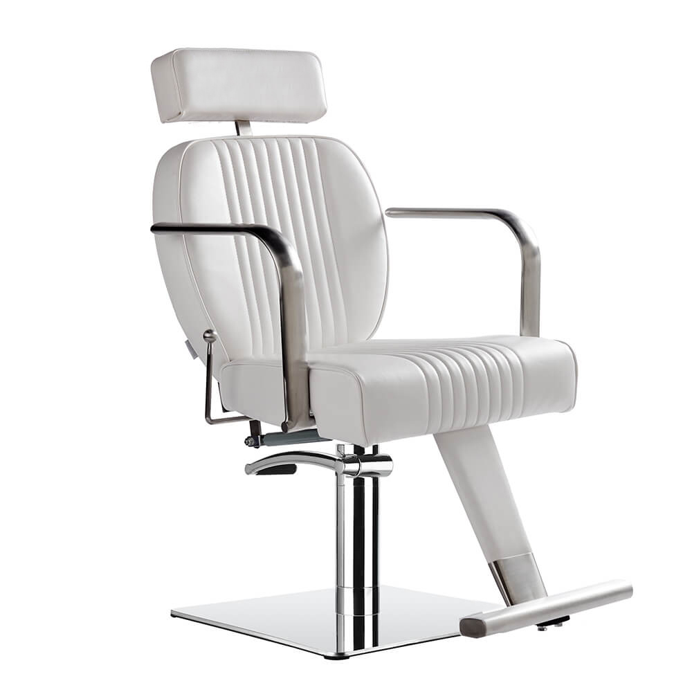 Lara Reclining Salon Chair White