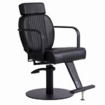Lara reclining hairdressing chair – Black