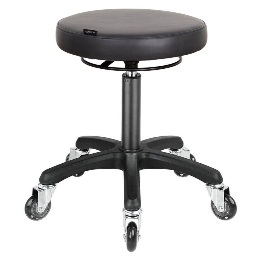 Taboret Hoker Black Salon Stool