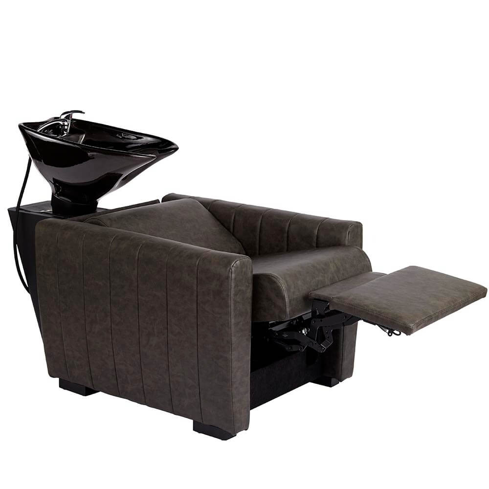 Huggie Electric Recline Wash Lounge - Textured Black - obrazek 3