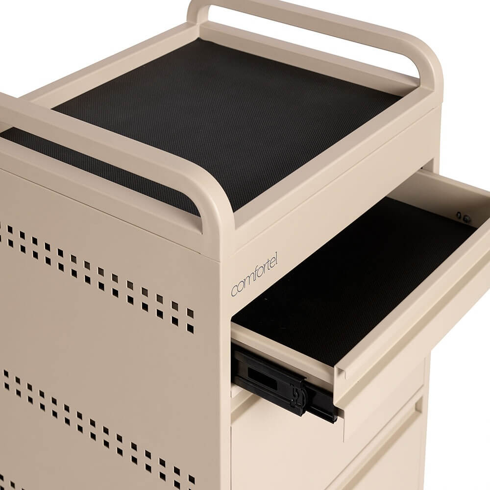 Studio 3 Drawer Trolley II Champagne Beige - obrazek 7