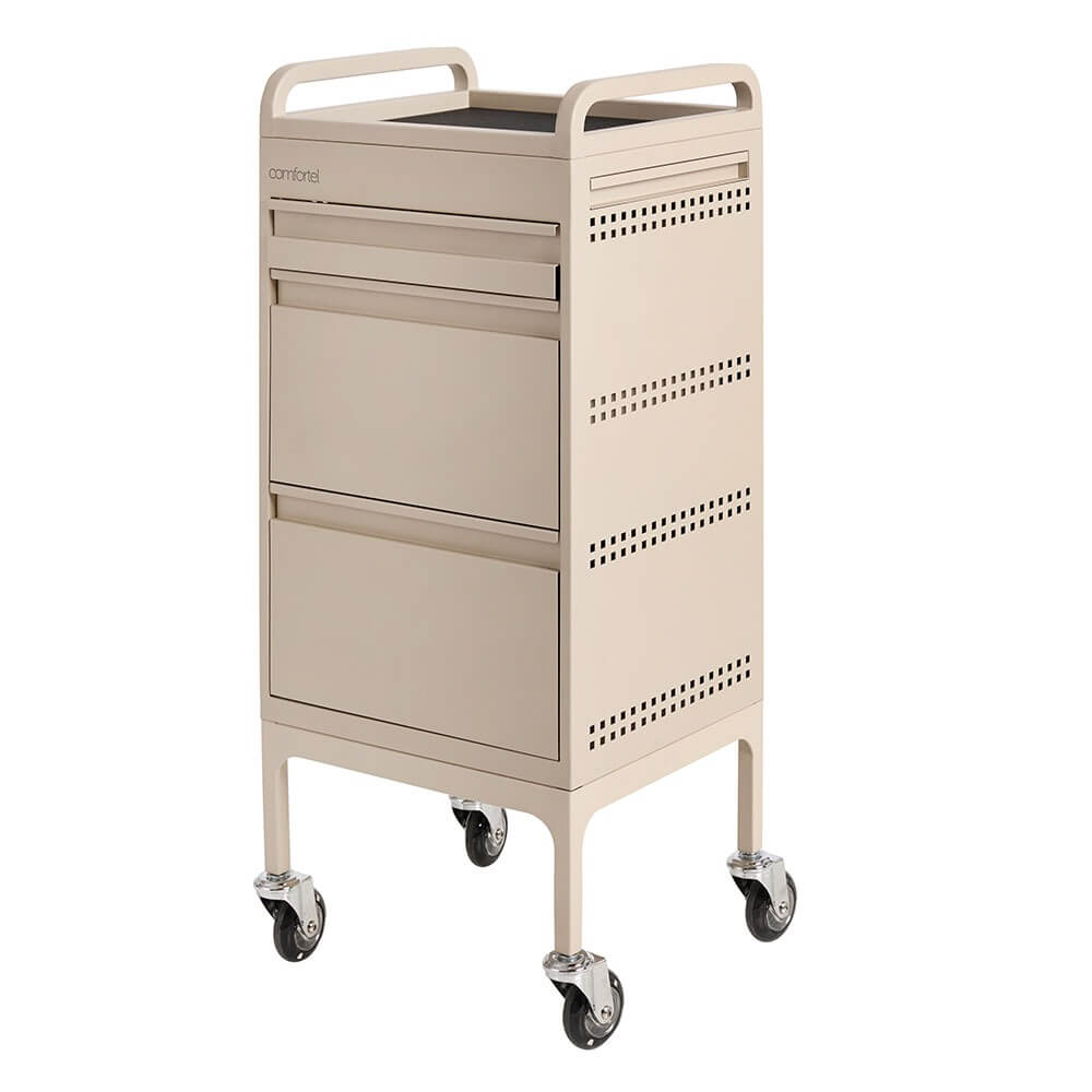 Studio 3 Drawer Trolley II Champagne Beige - obrazek 5