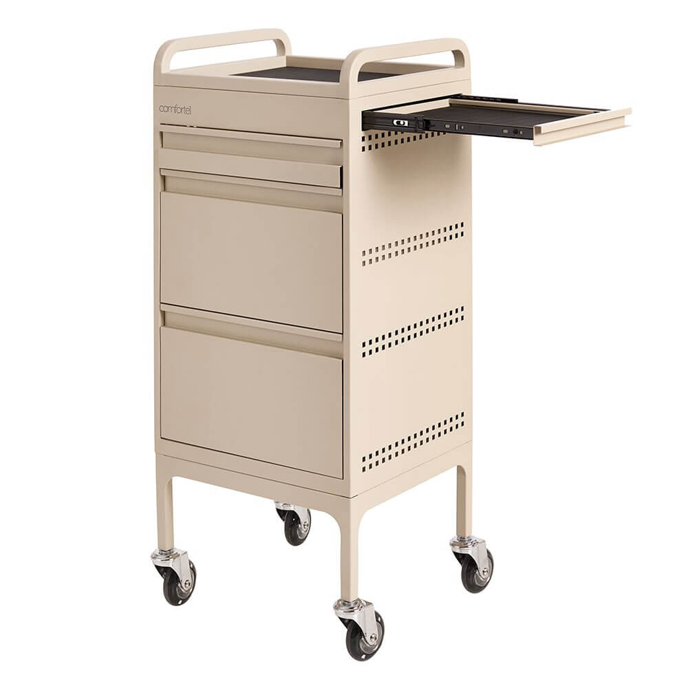 Studio 3 Drawer Trolley II Champagne Beige - obrazek 3