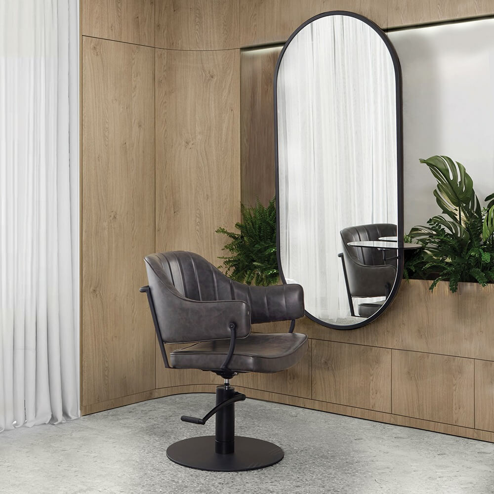 Lexi Textured Black Styling Chair - obrazek 13