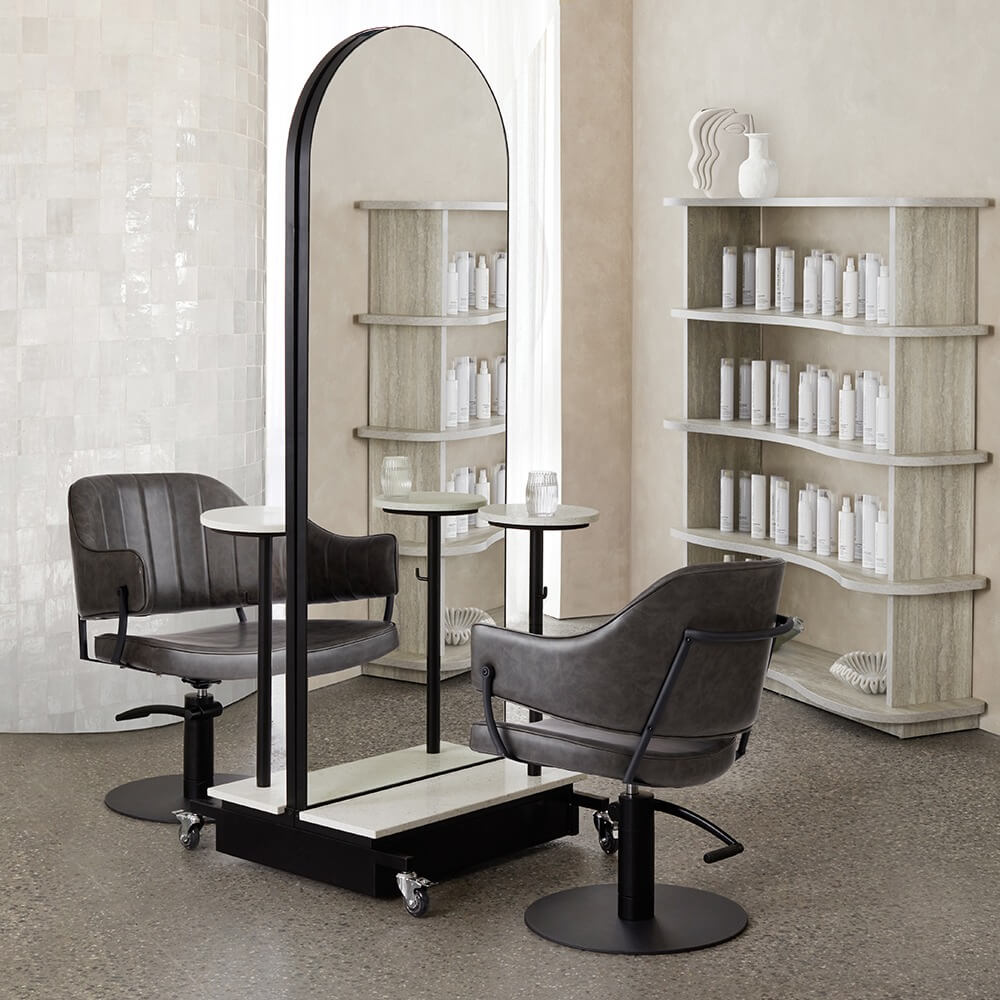 Lexi Textured Black Styling Chair - obrazek 12