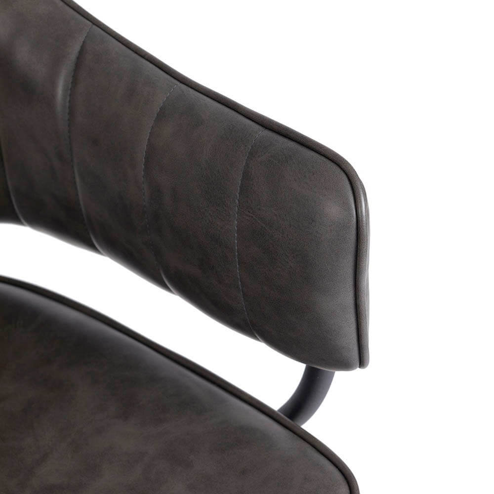 Lexi Textured Black Styling Chair - obrazek 11