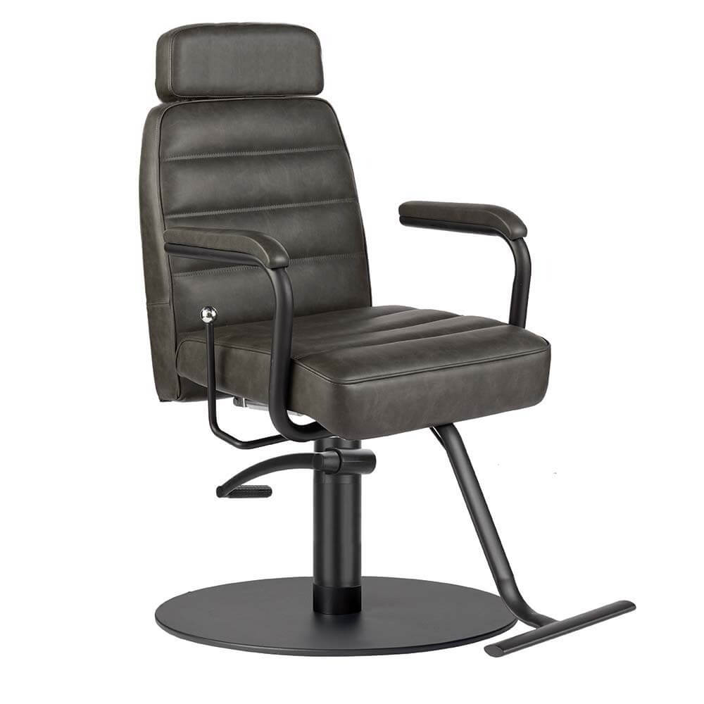 Naomi II Reclining Salon Chair Textured Black