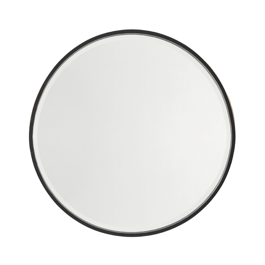 Nero Round Salon Mirror