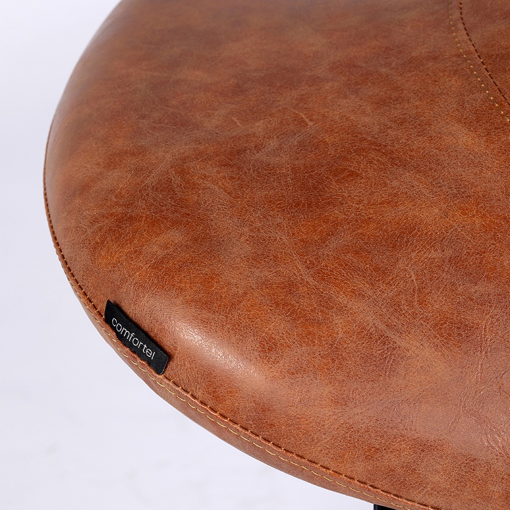 Taboret Hoker Tan II Salon Stool with Aluminium Base - obrazek 2