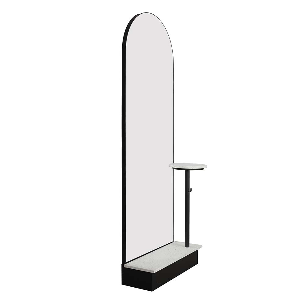 Verona Grande Blanco Terrazzo Salon Mirror – Single - obrazek 7