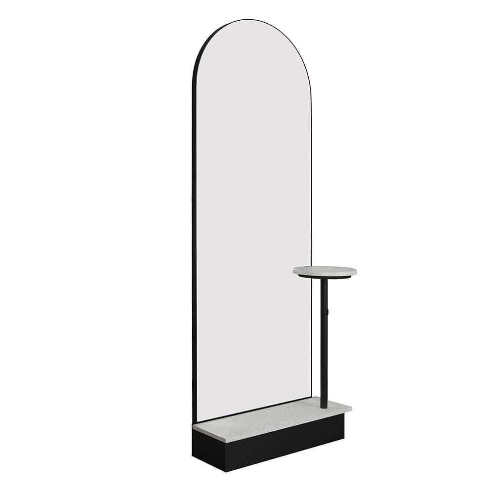 Verona Grande Blanco Terrazzo Salon Mirror – Single - obrazek 4