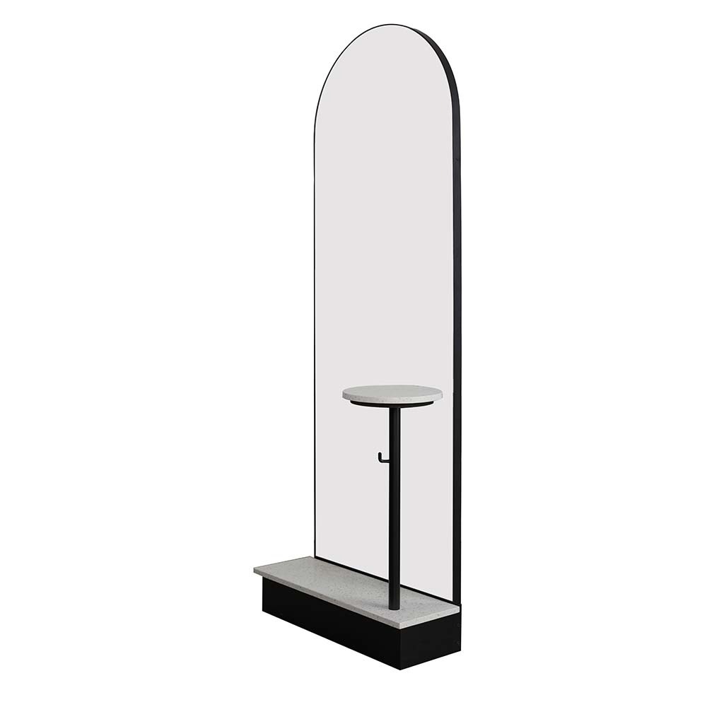 Verona Grande Blanco Terrazzo Salon Mirror – Single - obrazek 3