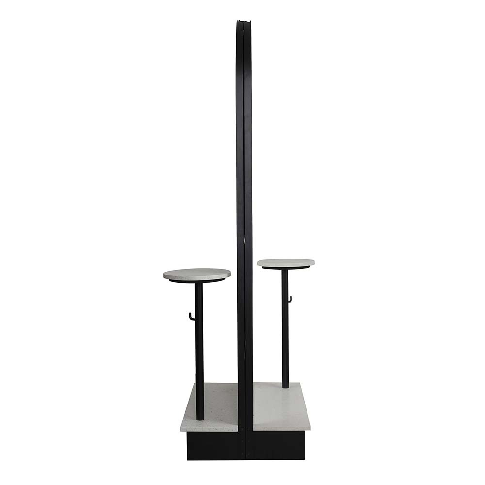 Verona Grande Blanco Terrazzo Freestanding Salon Mirror - Double - obrazek 3