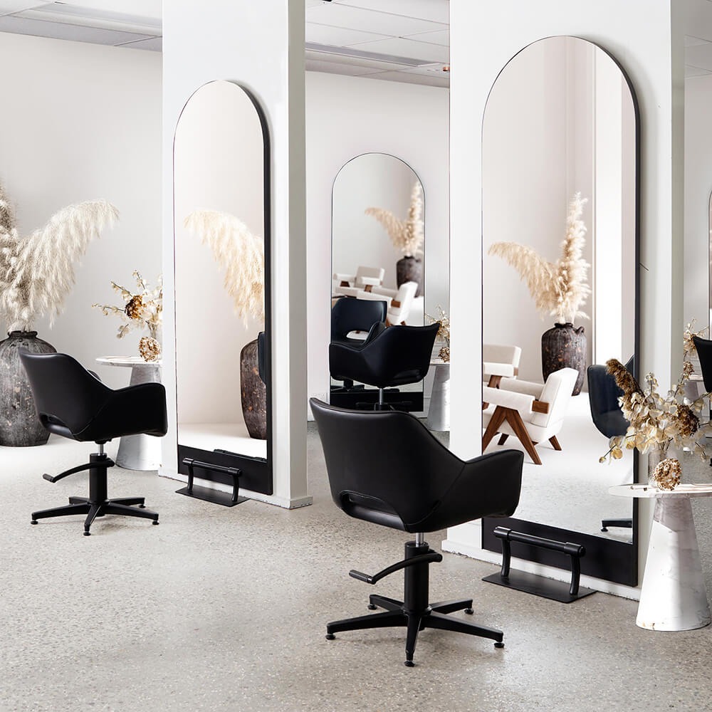 Verona Arch Salon Mirror Black - obrazek 4