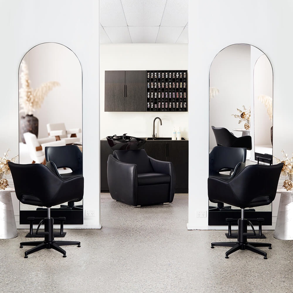 Verona Arch Salon Mirror Black - obrazek 5