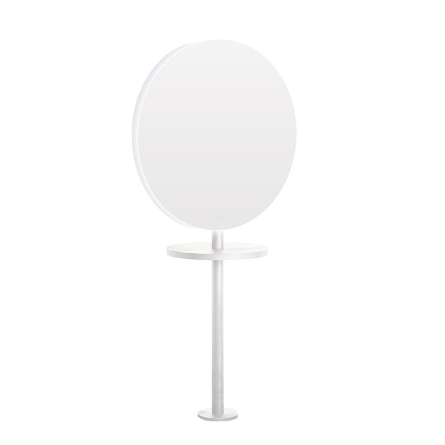 White Pole Joiner with Circa LED