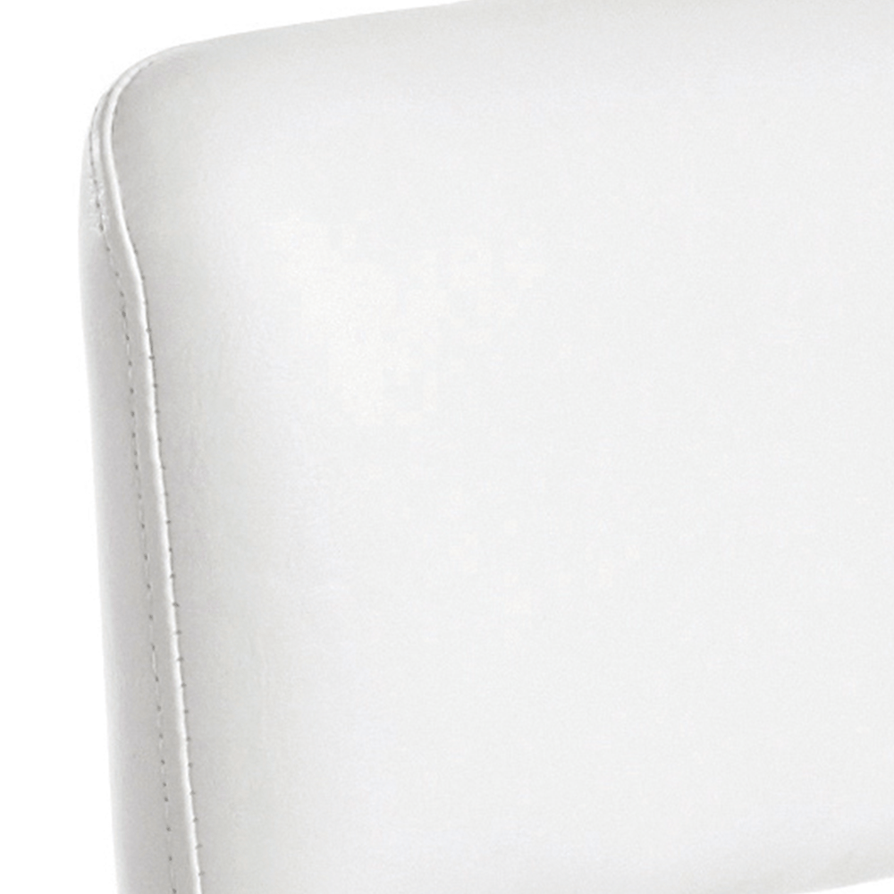 Taboret Hoker Superior Stool White with Aluminium Base - obrazek 2