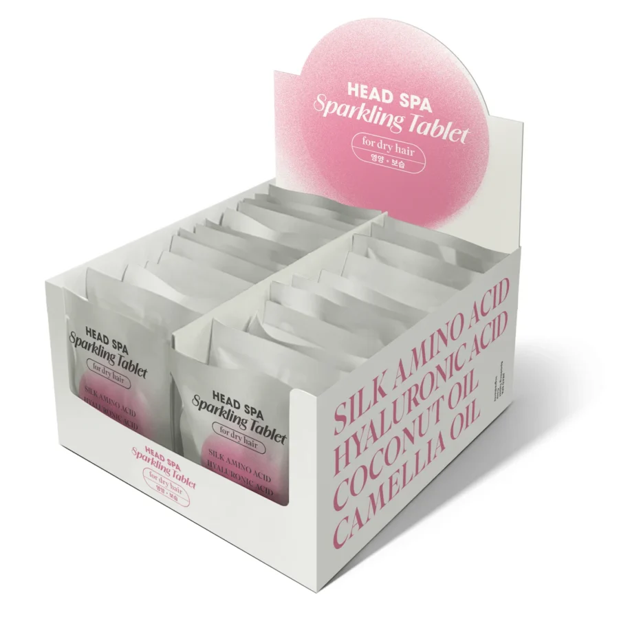 Tabletki oczyszczające do skóry suchej - Sparkling Tablet Dry Hair - 1 opak. 60szt.