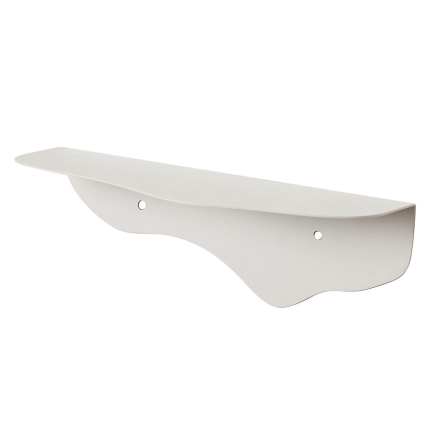 Metal Wavy Shelf - White (Small)
