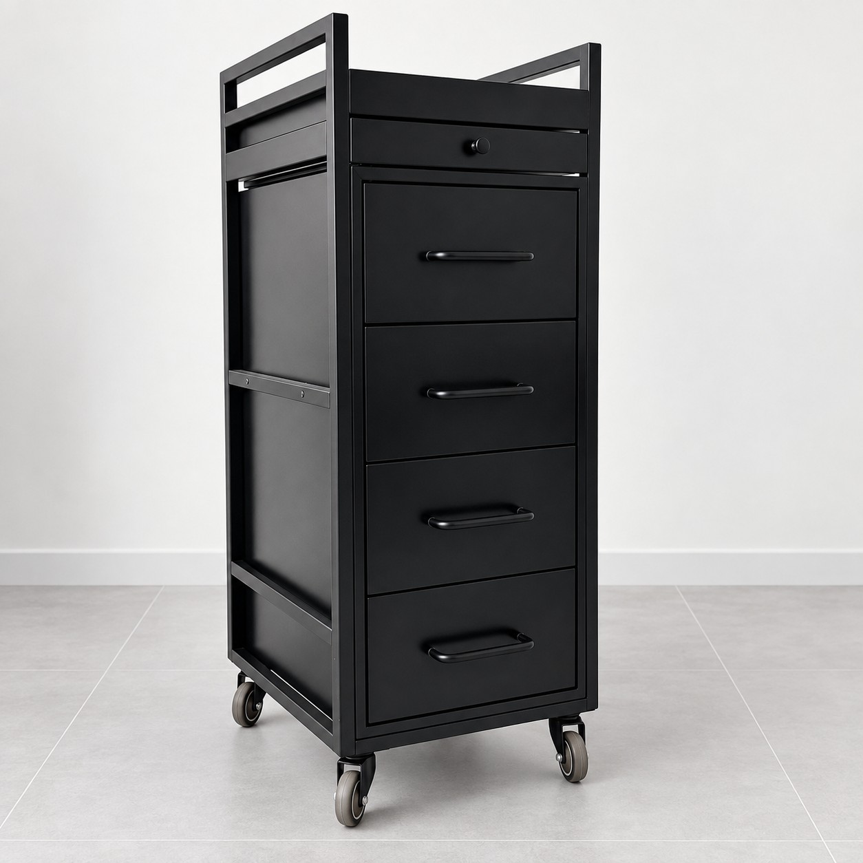 OUTLET: Solid wood and steel hairdressing trolley (1 ex-display item)
